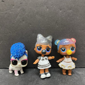 2pk Dolls w/Pet Cat