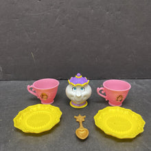 Load image into Gallery viewer, Tea Time w/Belle &amp; Mrs.Potts Doll w/Tea Set
