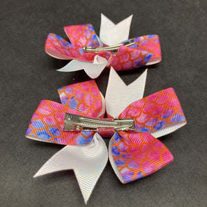 2pk Mermaid Scale Hairbow Clips