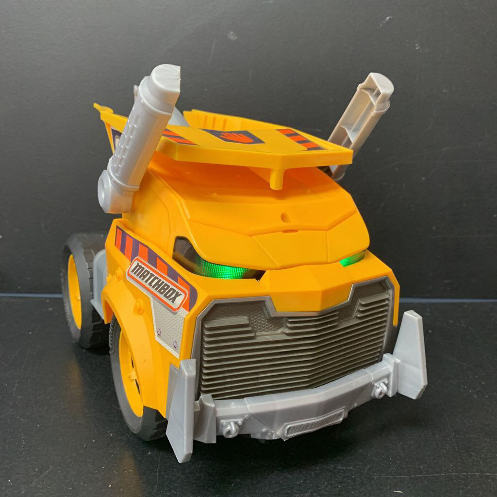 Matchbox dump truck sales with wrecking ball