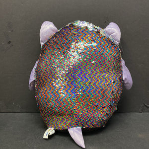 Reverse Sequin Owl Plush