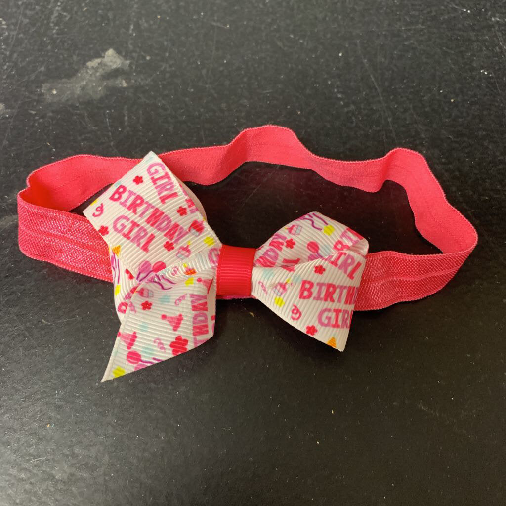 Birthday Girl Bow Headband