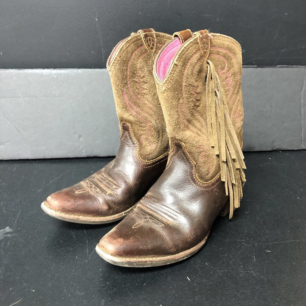 Girls fringe clearance cowboy boots