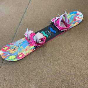 "Edge of the World" Paint Splatter Kids 125 Snowboard