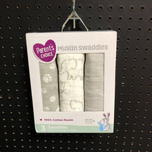 Load image into Gallery viewer, 3pk Muslin Swaddle Blankets (NEW)

