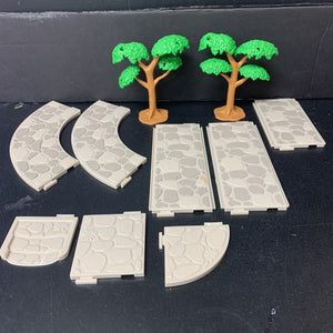 10pc Woodland Walkways Sidewalk & Tree Set