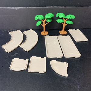 10pc Woodland Walkways Sidewalk & Tree Set