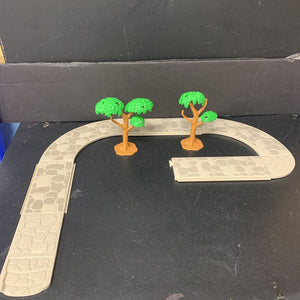 10pc Woodland Walkways Sidewalk & Tree Set