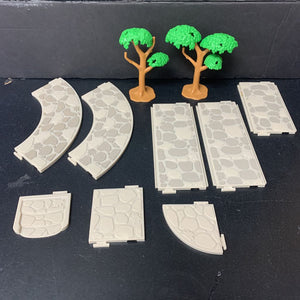 10pc Woodland Walkways Sidewalk & Tree Set