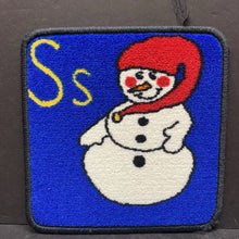 Load image into Gallery viewer, ABC Phonics &quot;S&quot; Snowman Carpet Square
