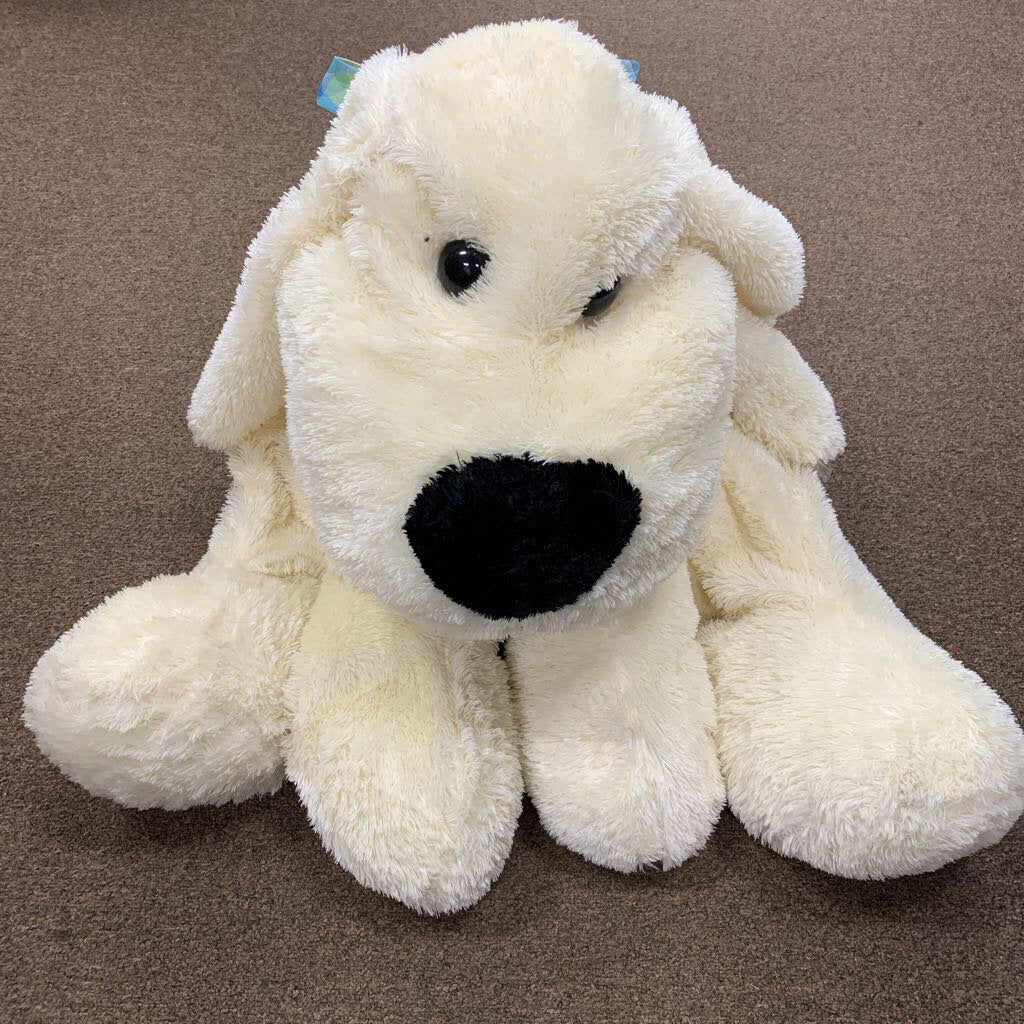 Oversized Stuffed Dog w Ribbon Encore Kids Consignment