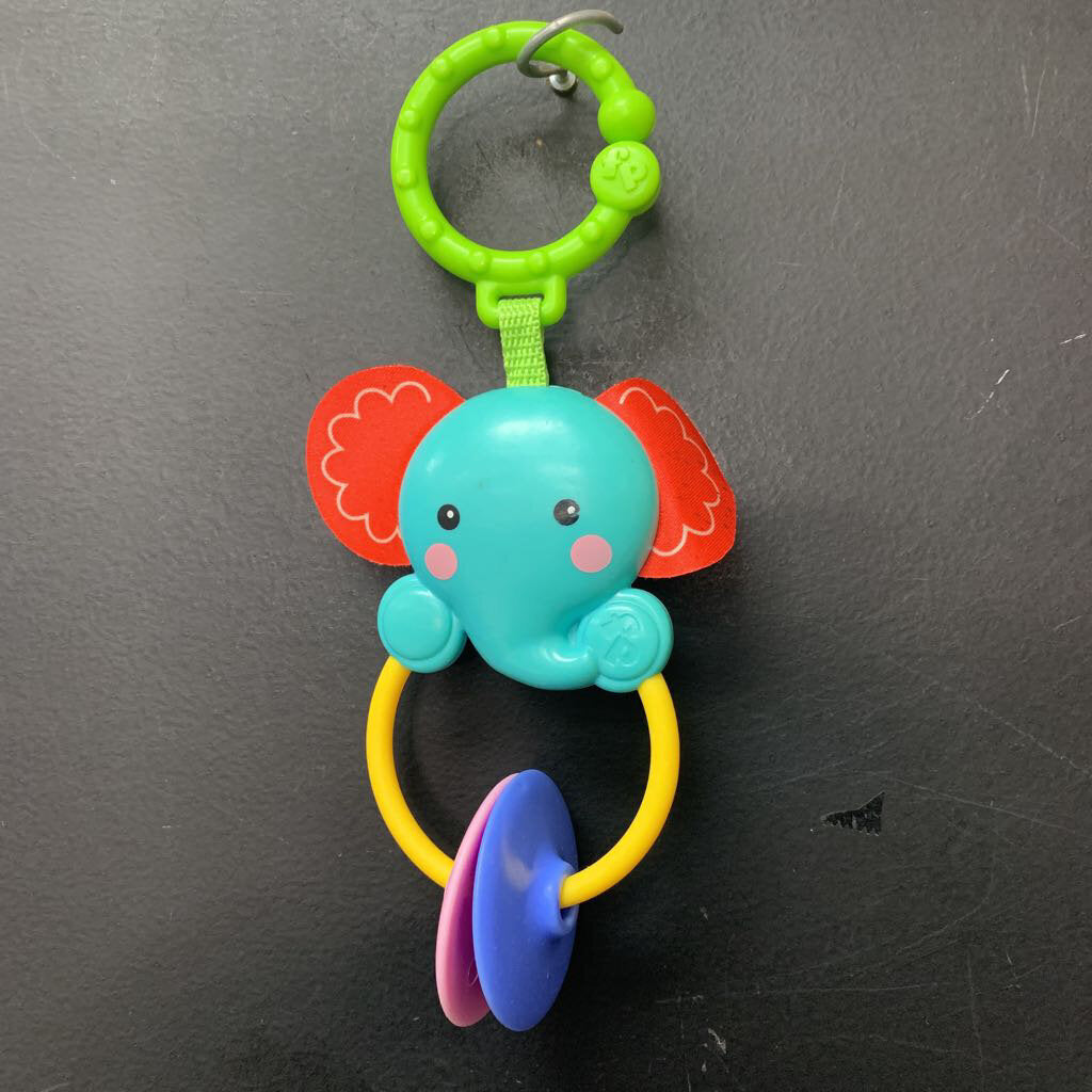 Elephant Rattle Attachment Toy