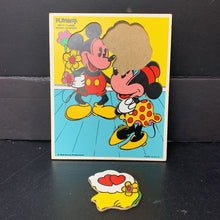 Load image into Gallery viewer, 7pc Playskool Wooden Mickey and Minnie Puzzle
