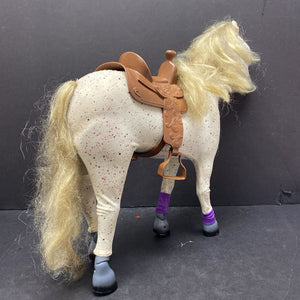 Poseable Horse w/Saddle for 18" Doll