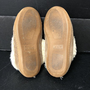 boys fur lined moccasin slippers