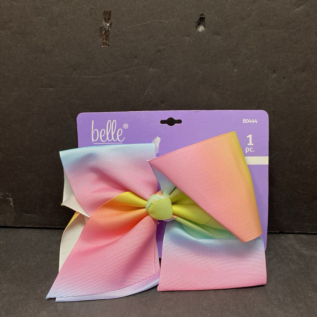 Rainbow Hairbow Clip (NEW) (Belle Kids)