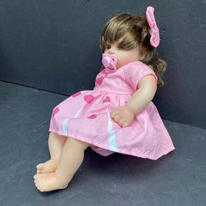 Reborn Baby Doll w/Pacifier in Polka Dot Outfit (Kaydora)