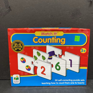 Match It! Counting 30 Self-Correcting Puzzle Sets