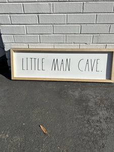 "Little Man Cave" Wall Picture