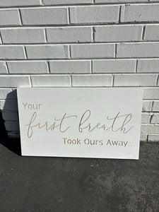 "Your First Breath..." Wall Picture