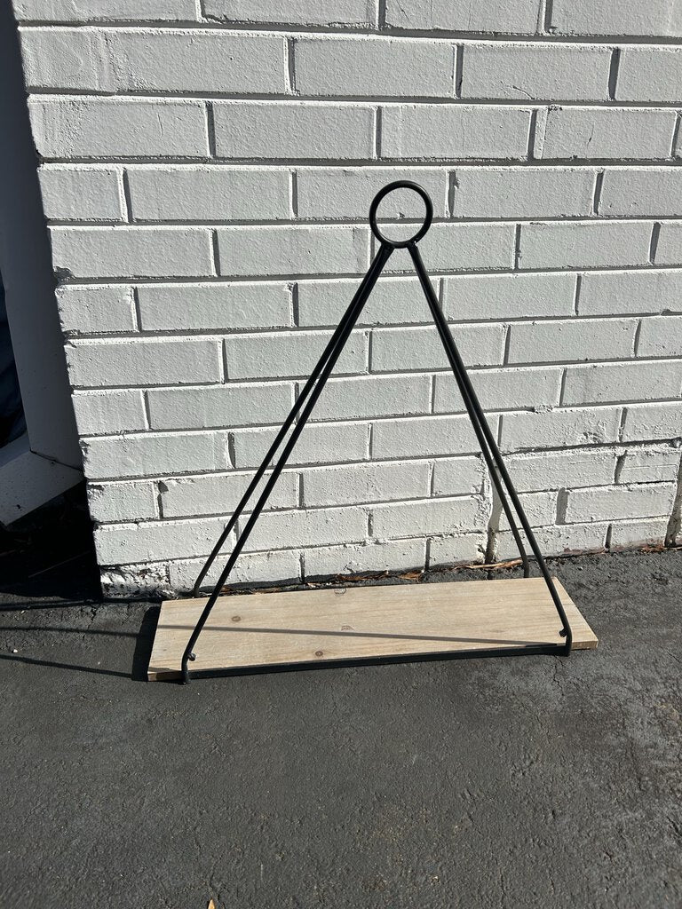 Metal Hanging Wooden Shelf