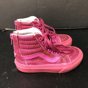 Girls Sparkly High Top Sneakers