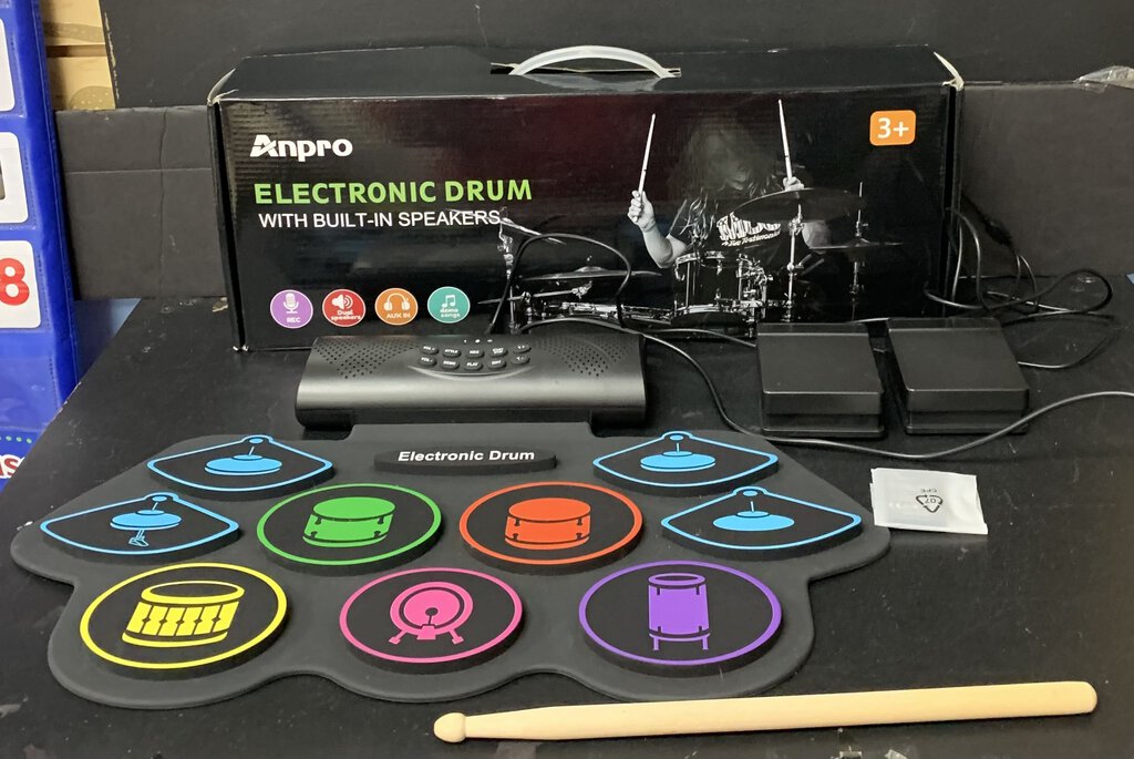 Electronic Drum w/ Built-In Speakers (Anpro)