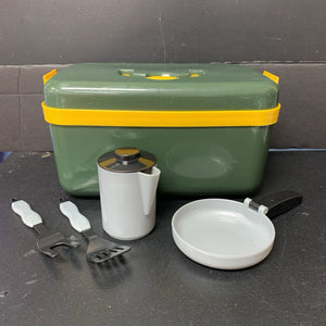 Grill & Go Camp Stove w/Dishes Battery Operated