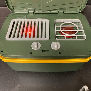 Grill & Go Camp Stove w/Dishes Battery Operated