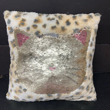 Load image into Gallery viewer, &quot;Meow&quot; Reverse Sequin Pillow
