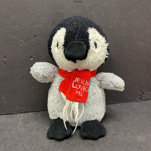 "Jesus Loves Me" Penguin Plush
