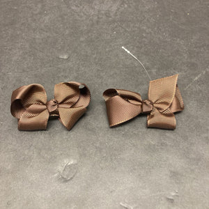 2pk Solid Hairbow Clips