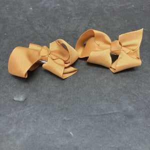 2pk Solid Hairbow Clips