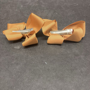 2pk Solid Hairbow Clips