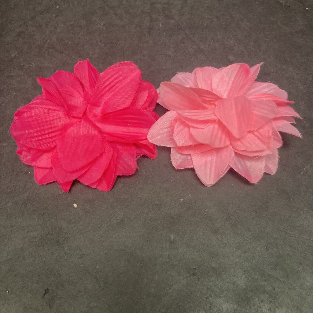 2pk Flower Hairbow Clips