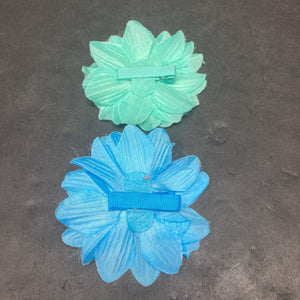 2pk Flower Hairbow Clips