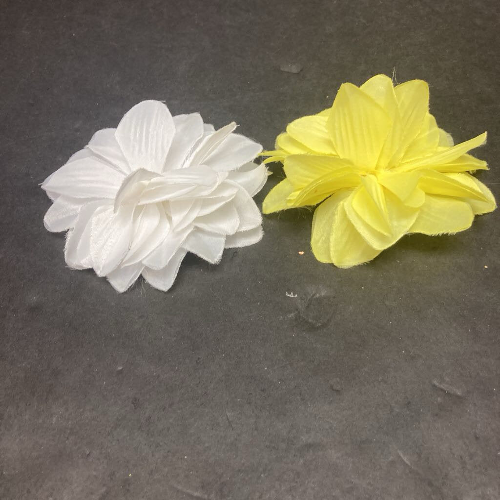 2pk Flower Hairbow Clips