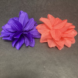 2pk Flower Hairbow Clips