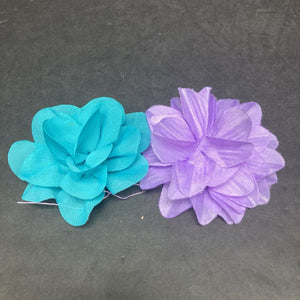 2pk Flower Hairbow Clips