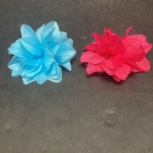 2pk Flower Hairbow Clips