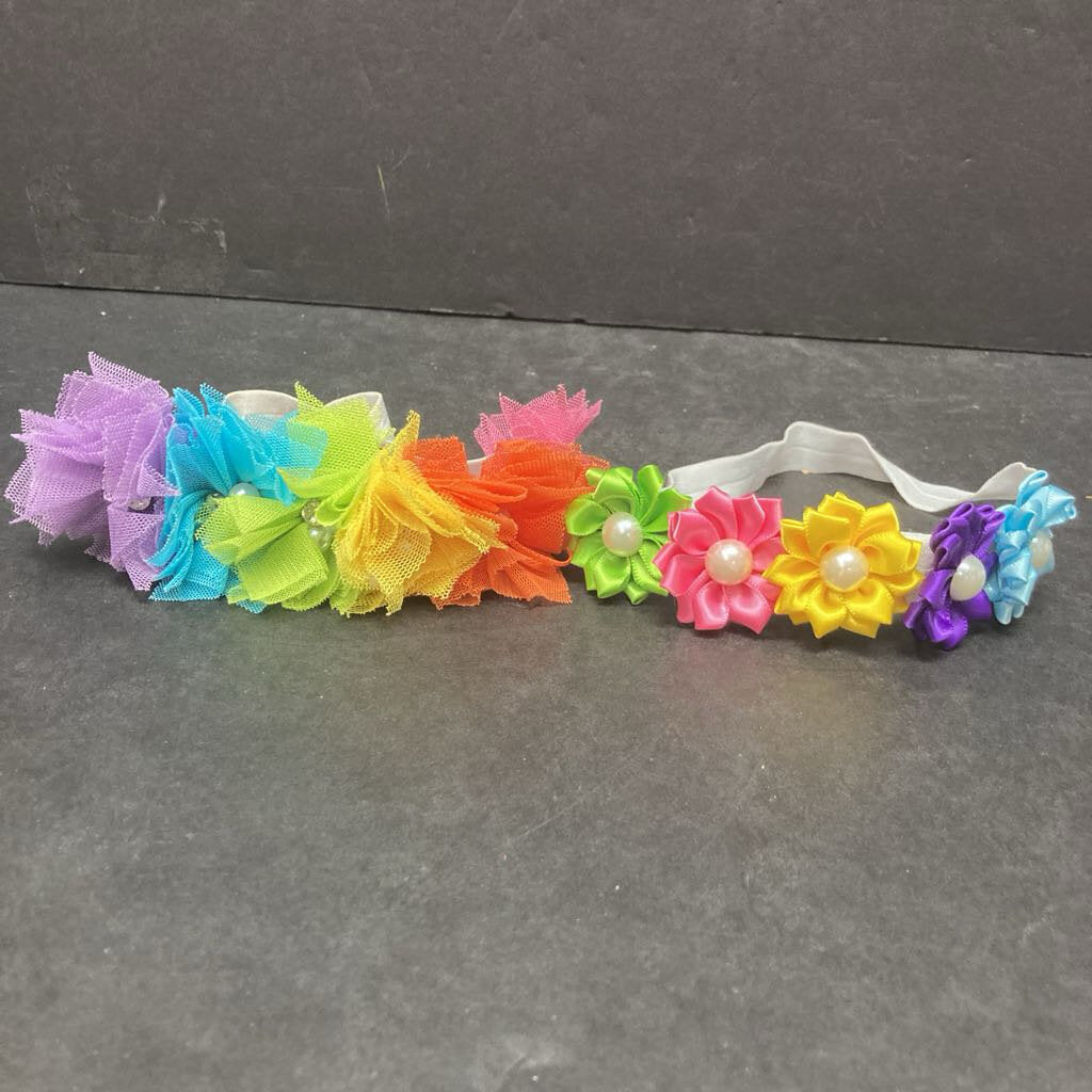 2pk Flower Headbands