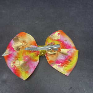 Sparkly Unicorn Hairbow Clip