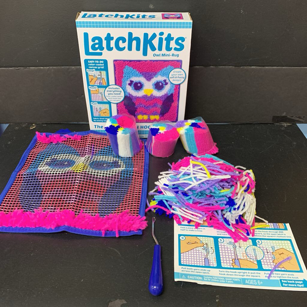 Latch Kits Owl Mini-Rug Kit