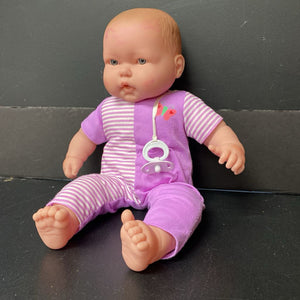 Baby Doll in Striped Outfit w/Pacifier