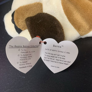 Bernie the Saint Bernard Dog Beanie Baby