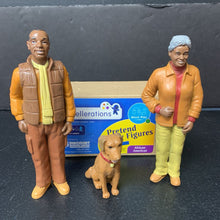 Load image into Gallery viewer, 3pk Pretend Play Figures African American Dolls (Excellerations)
