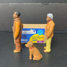 Load image into Gallery viewer, 3pk Pretend Play Figures African American Dolls (Excellerations)
