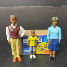Load image into Gallery viewer, 3pk Pretend Play Figures African American Dolls (Excellerations)
