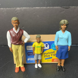 3pk Pretend Play Figures African American Dolls (Excellerations)