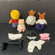 Load image into Gallery viewer, 4pk Collectible Animals w/Clothes
